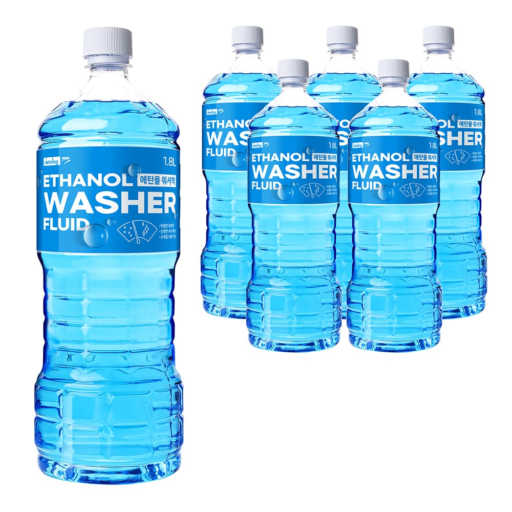디테일링프로 에탄올 워셔액, 6개, 1.8L