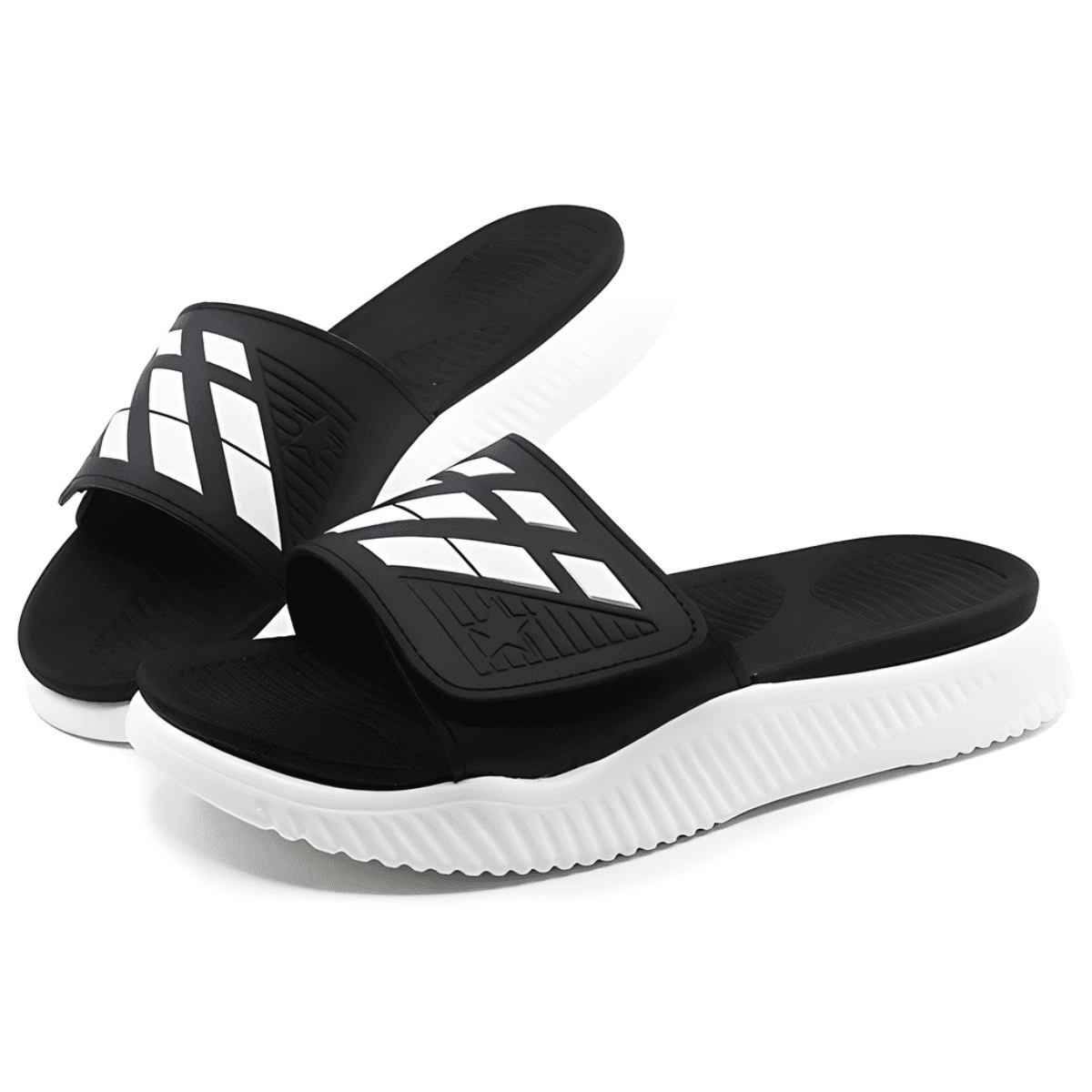 남녀공용 푹신한 이중쿠션 벨크로 슬리퍼 빅사이즈