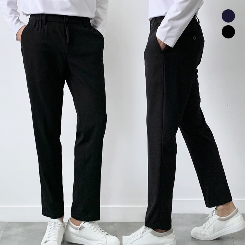 미제이 남자 밴딩 슬랙스 프리미엄 구김없는 바지