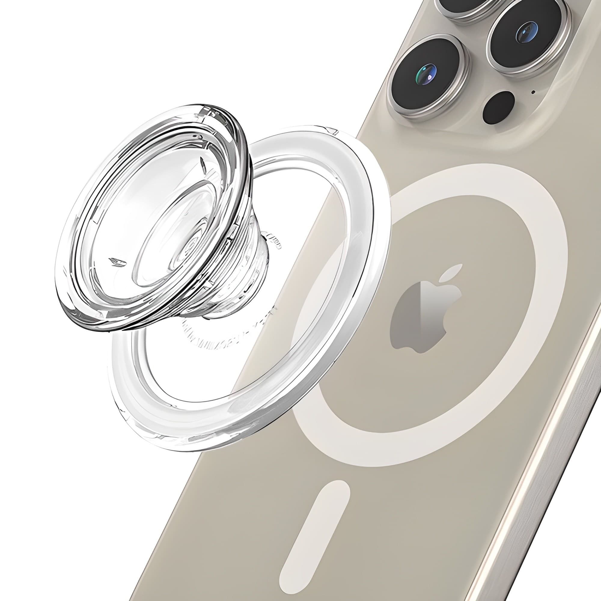 신지모루 자력강화 M 티피톡 맥세이프 스마트톡 투명 그립 홀더