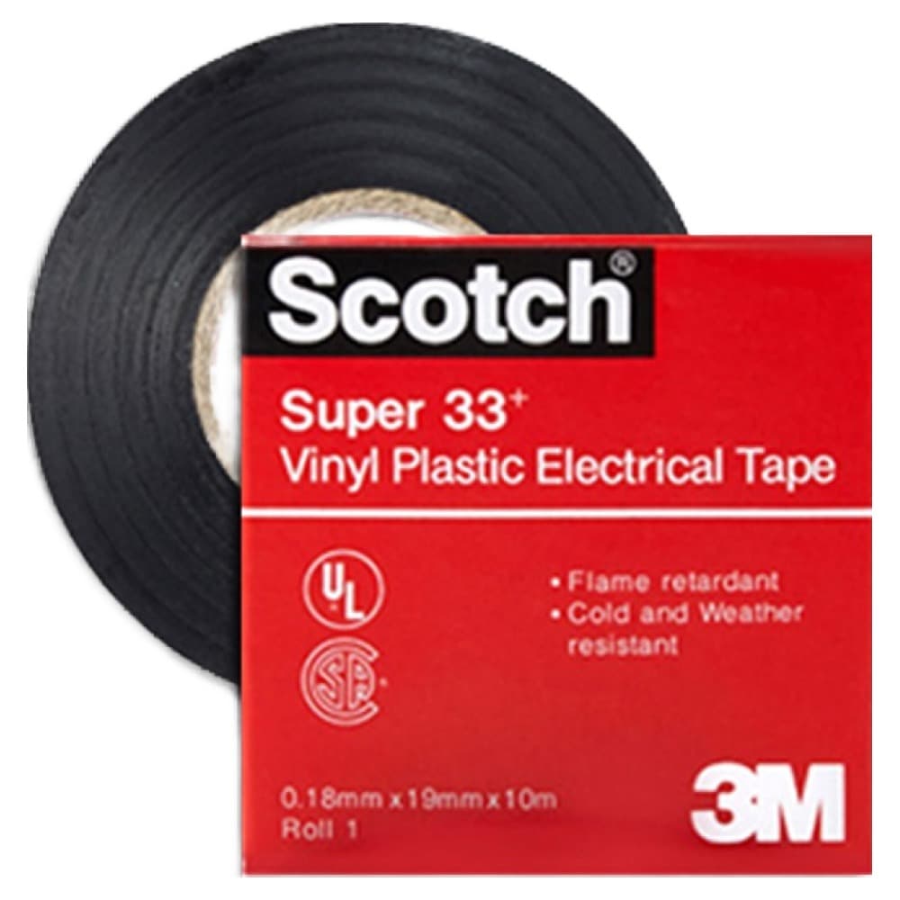 스카치 슈퍼 33플러스 절연 테이프 블랙 19mm x 10m