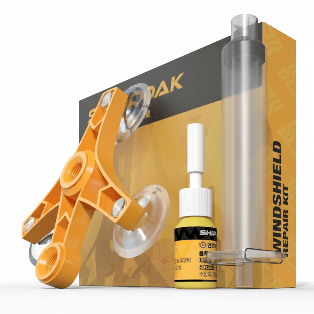 자동차 깨진 금 간 유리 복원제 돌빵 복원액 키트