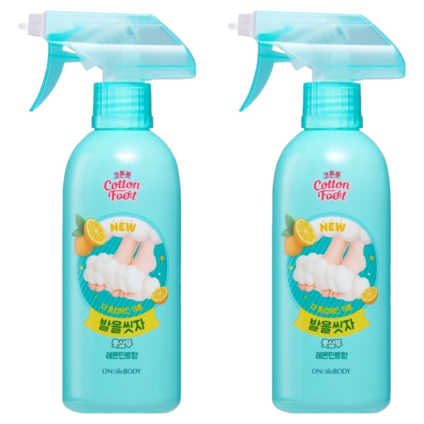 온더바디 발을씻자 코튼 풋샴푸 레몬민트향