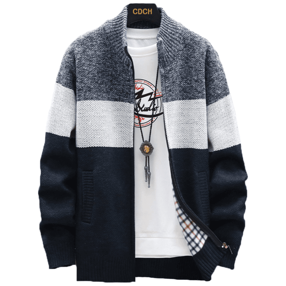 코디코치 배색 가디건