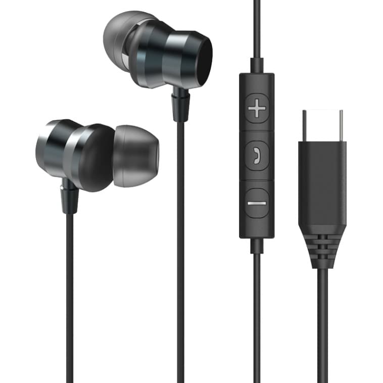 아이리버 C타입 노이즈캔슬링 유선 이어폰, ICP-G609, Black