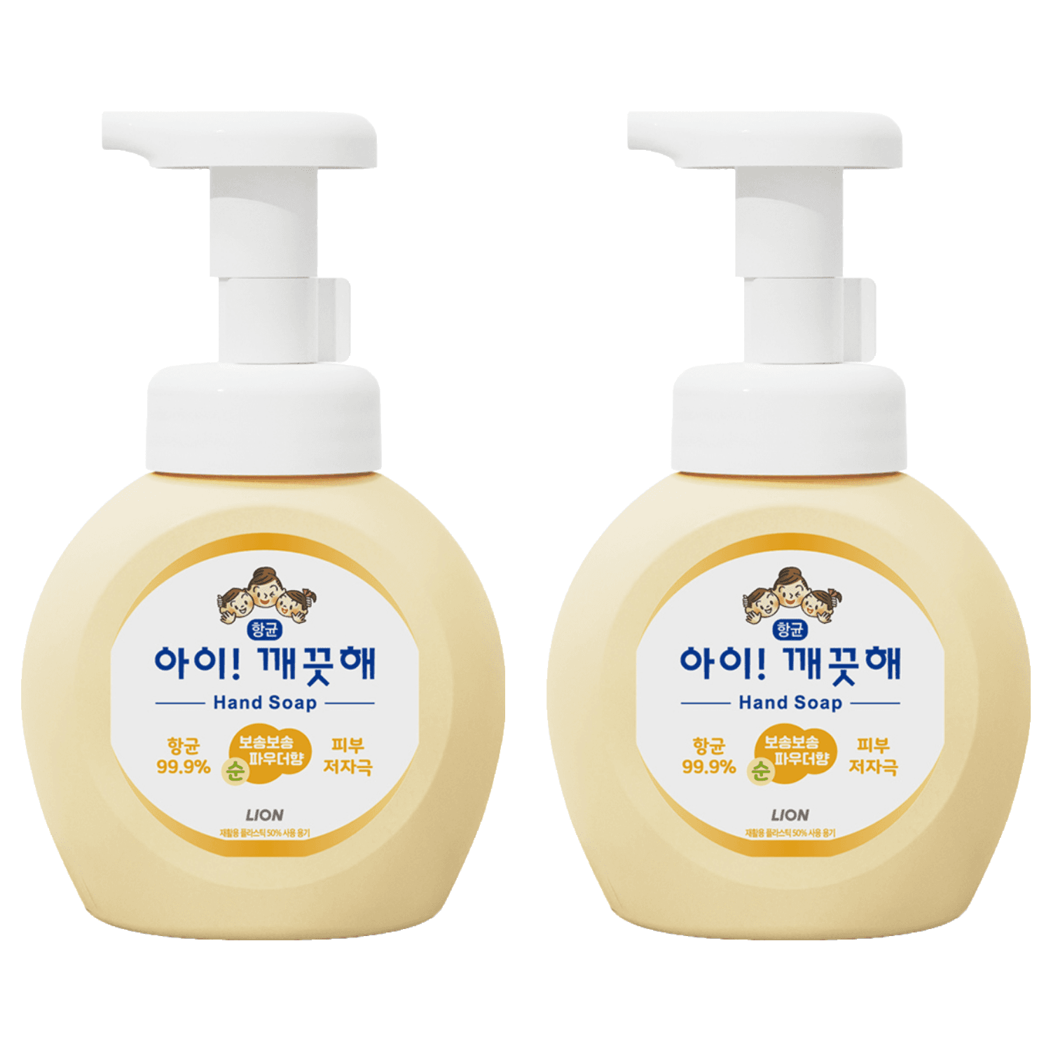 아이깨끗해 항균 폼 핸드솝 순 보송보송 파우더향