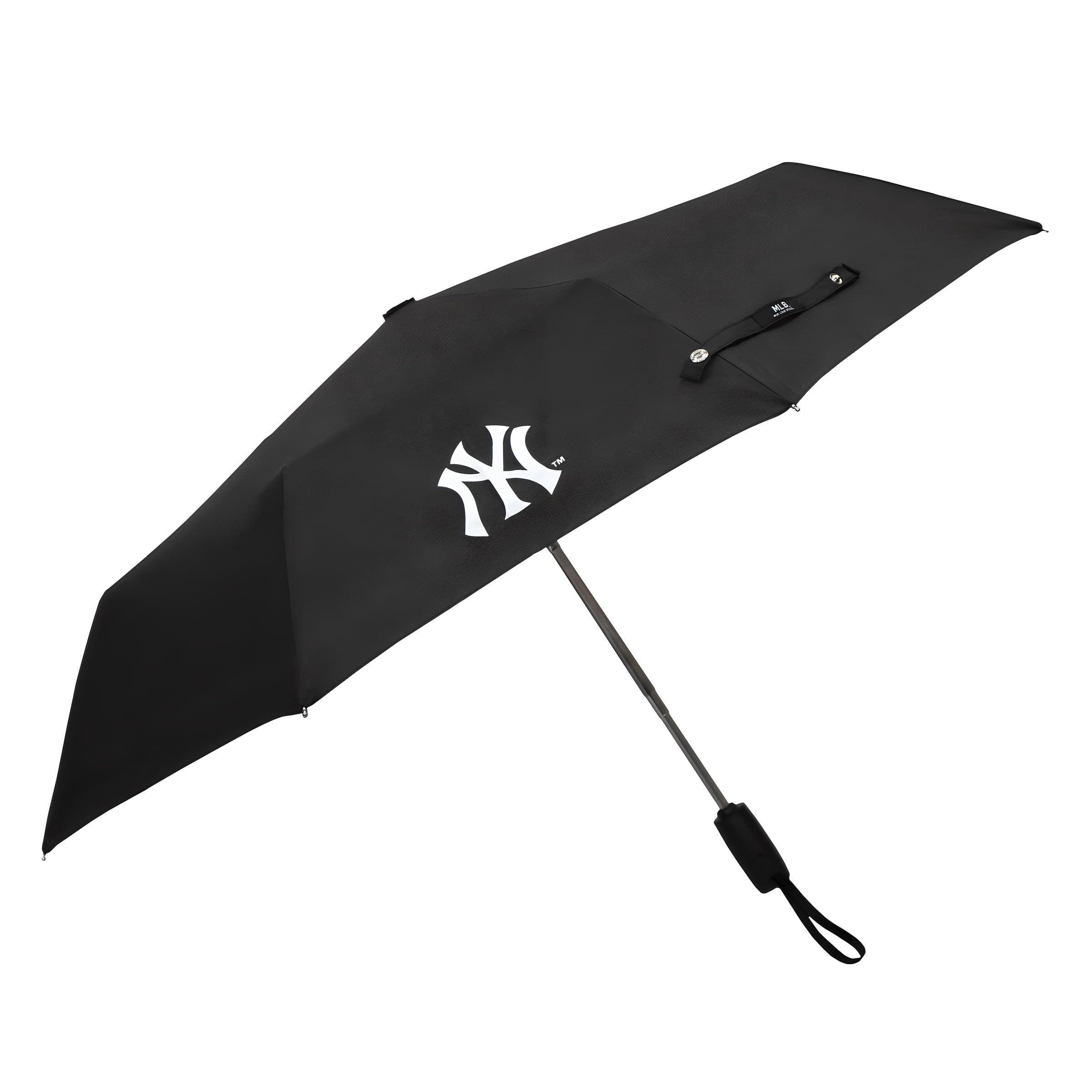 MLB NY 심플로고 3단 자동우산 + 커버세트