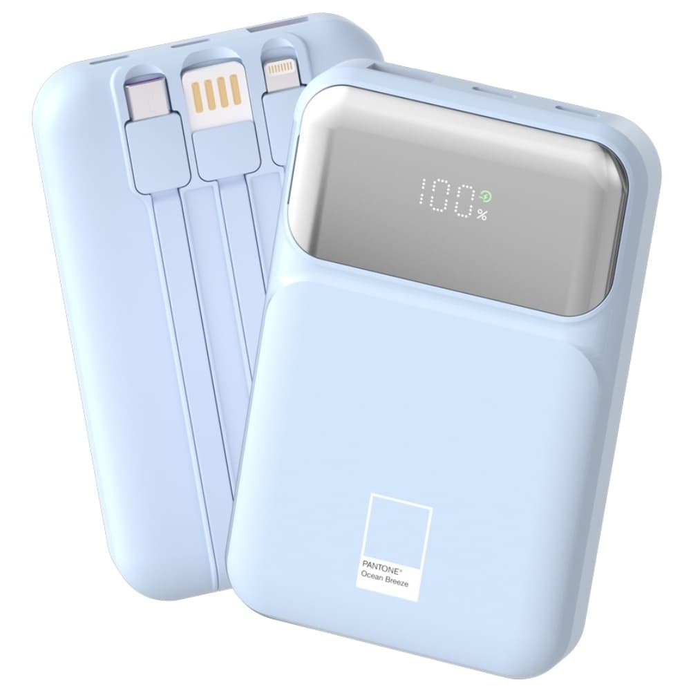 팬톤 PD 22.5W 초고속충전 대용량 케이블 일체형 미러 보조배터리 10000mAh PGB-20