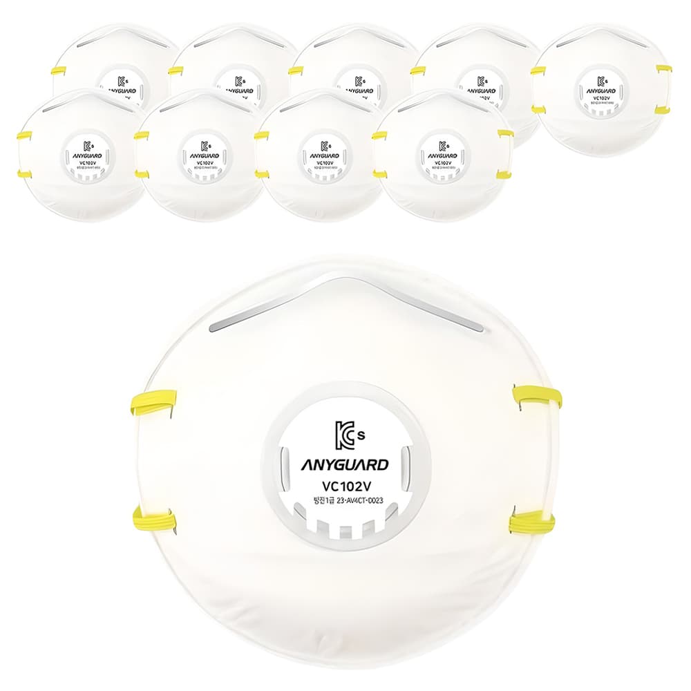 애니가드 안면부여과식 컵타입 밸브형 1급 방진 마스크 VC-102V