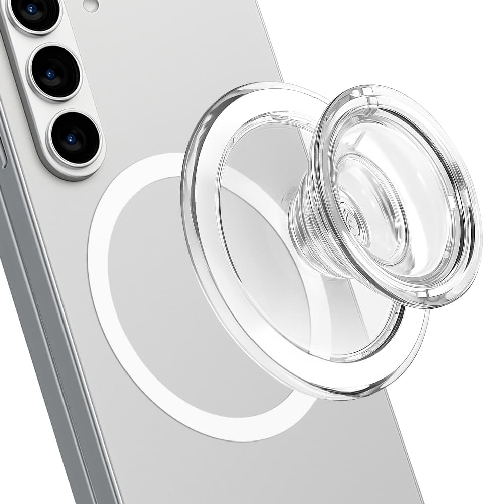 홈플래닛 맥세이프 호환 크리스탈 스마트톡 투명 그립 홀더 (캡 탈부착 가능)