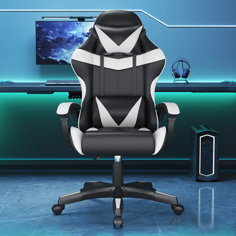 발받침 포함 각도 조절 가능 게이밍의자 회전 컴포트 컴퓨터 의자 승강 가능한 사무실 의자