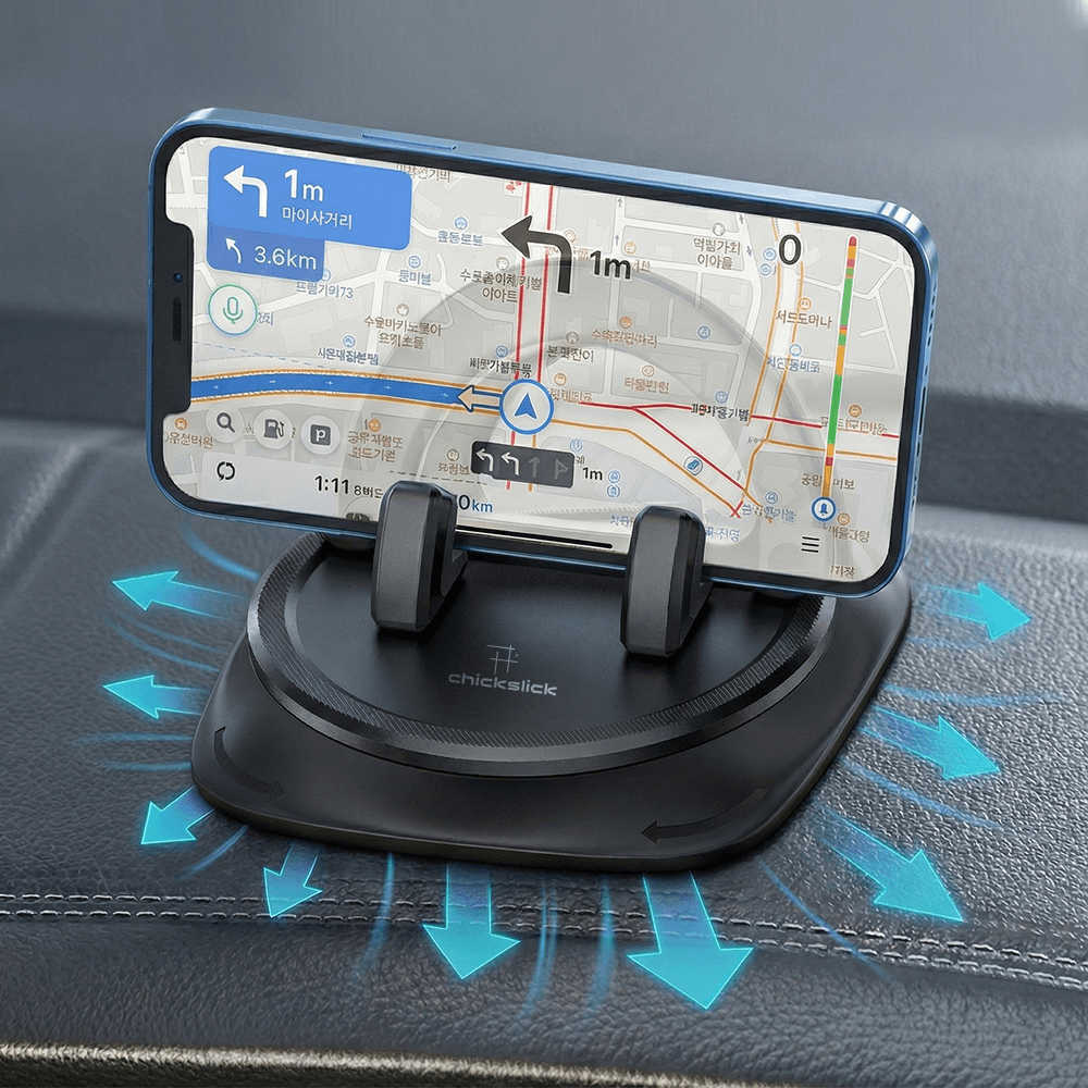 칙슬릭 360도회전 대시보드 차량 휴대폰거치대