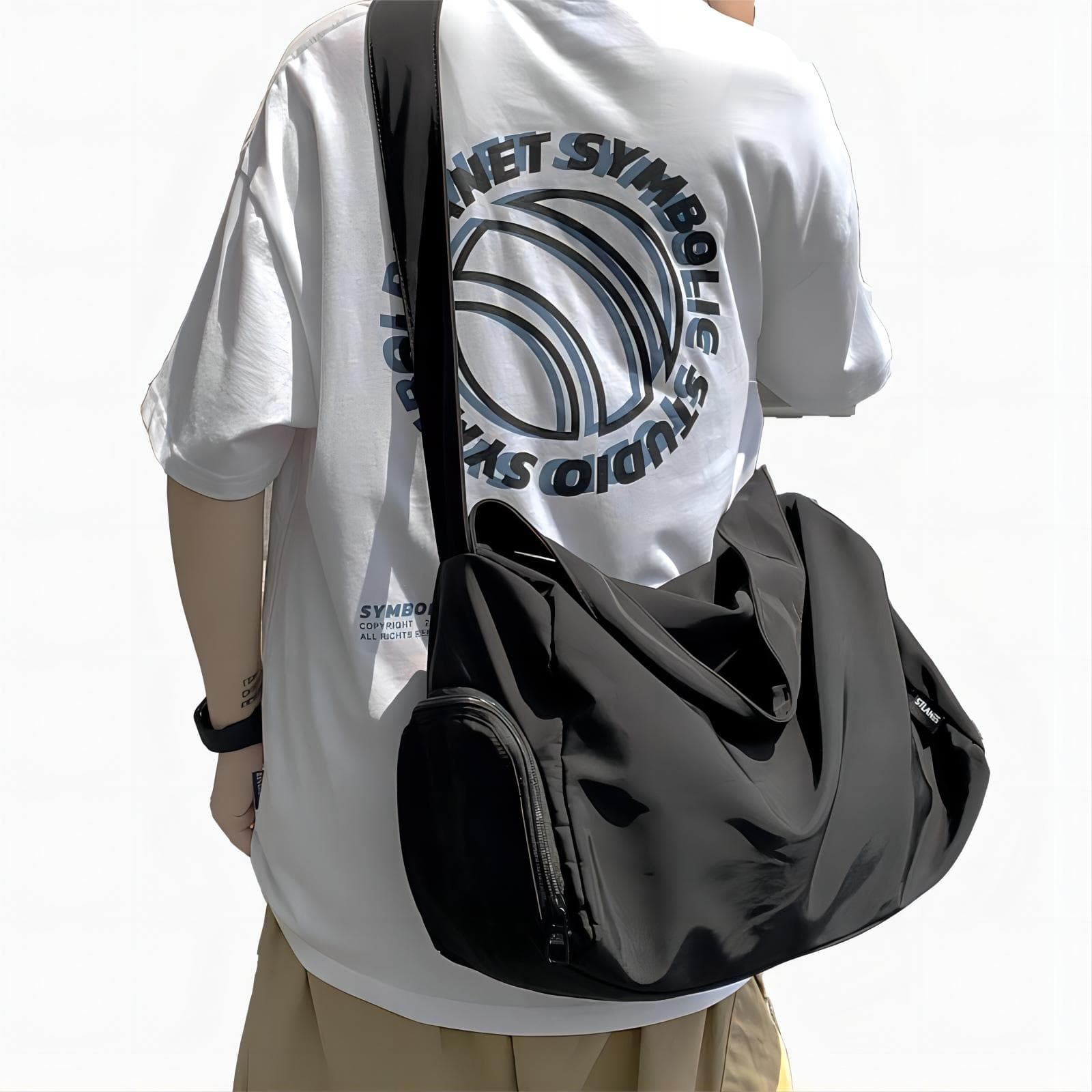 나일론 남성 방수 대용량 여행용 메신저백 크로스백 힙색 빅 사이즈 힙백 힙쌕 MY-6126