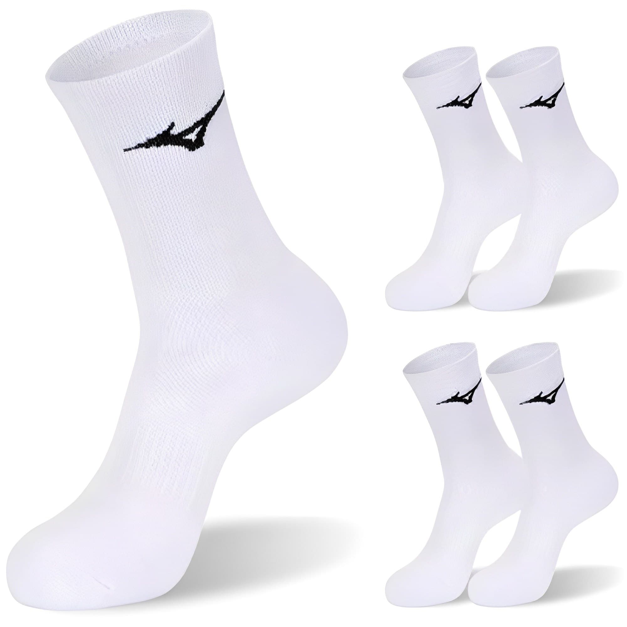 미즈노 남녀공용 컴피트 더블 쿠션 크루 스포츠 양말