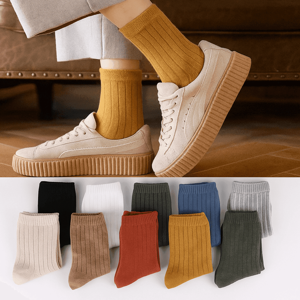 꿈꾸는아재 여성 무압박 중목 골지양말