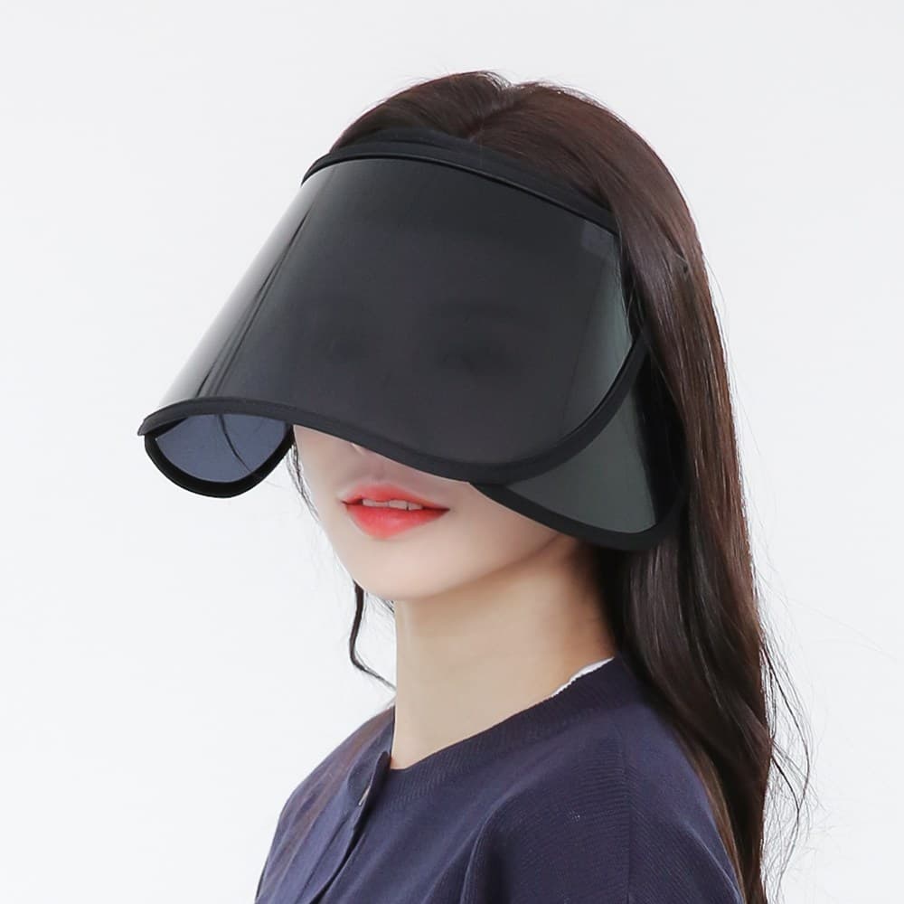 라핑 마인드맵 국내제작 UV 자외선 차단 날개 썬캡 모자
