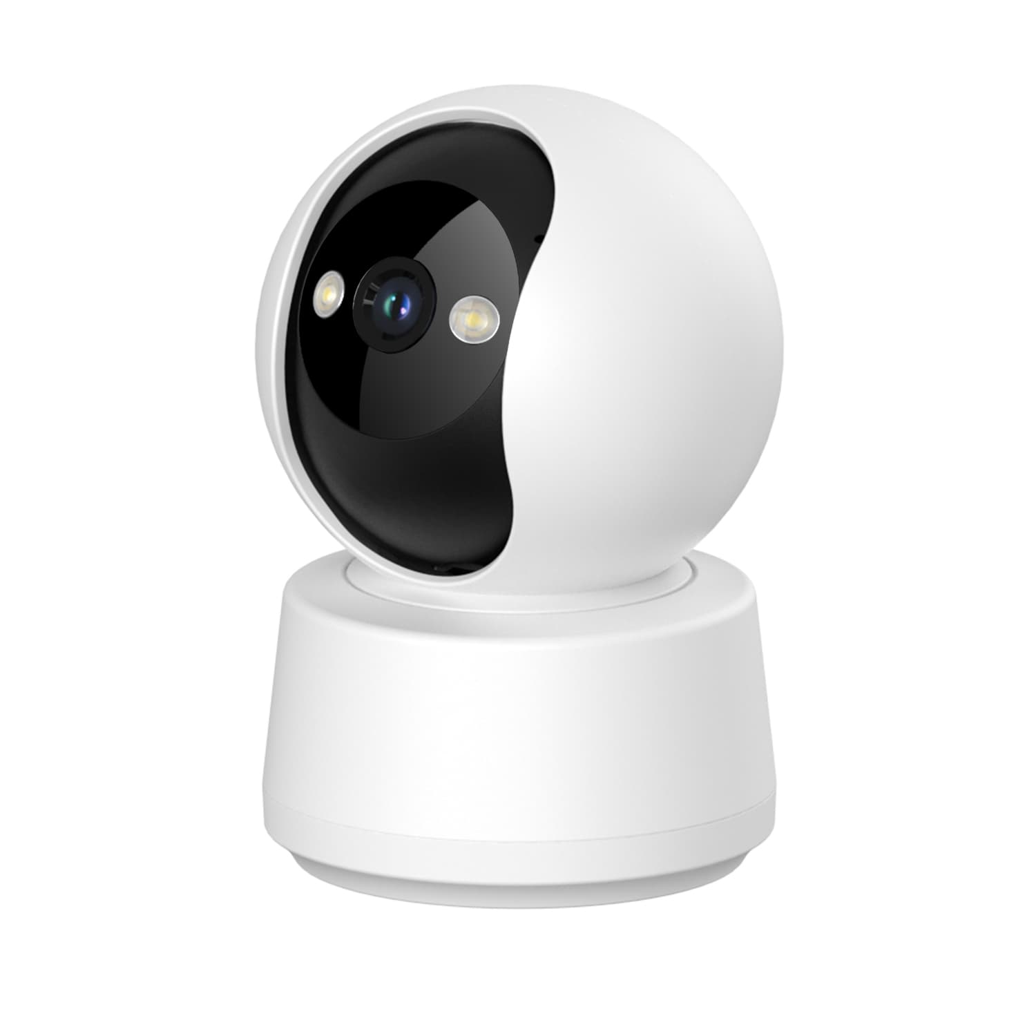 AMSKY 홈캠 가정용 cctv 카메라 실내용 WiFi 2K QHD 초고화질 360도 회전, GW-C10 화이트, 1개