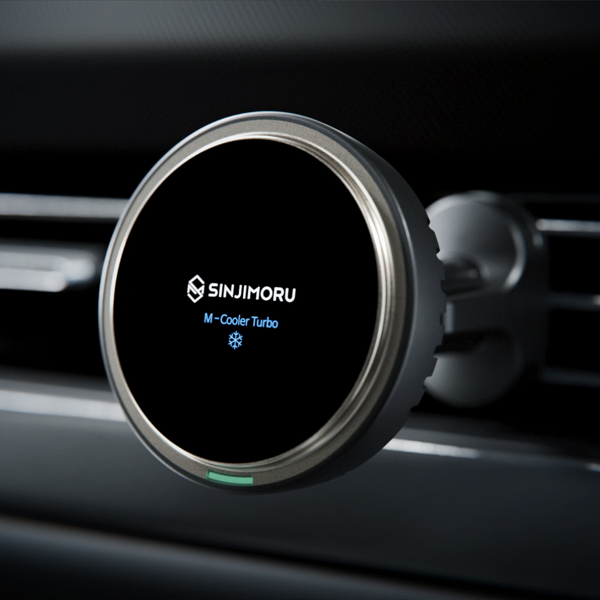 신지모루 Qi2 M 터보쿨러 맥세이프 차량용 무선충전거치대 + C to C